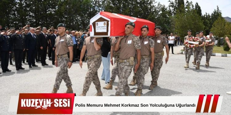 Görev Başında Hayatını Kaybeden Polis Memuru Mehmet Korkmaz Son Yolculuğuna Uğurlandı