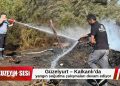 Güzelyurt – Kalkanlı’da yangın soğutma çalışmaları devam ediyor!