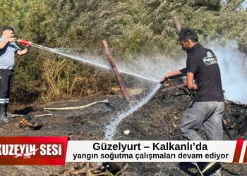 Güzelyurt – Kalkanlı’da yangın soğutma çalışmaları devam ediyor!