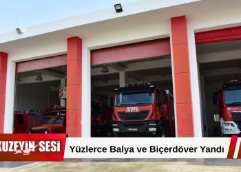 Lefkoşa’da Faal Haldeki Biçerdöver Alev Aldı!
