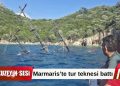 Marmaris’te tur teknesi battı!