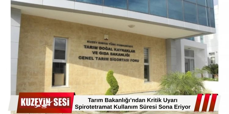 Tarım Bakanlığı’ndan Üreticilere Spirotetramat Uyarısı!