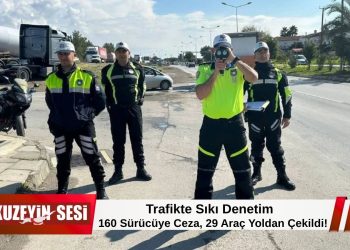 Trafik denetimlerinde bilanço ağır: 160 sürücüye işlem, 29 araç trafikten men edildi!