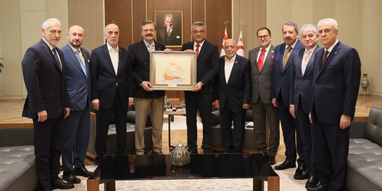 Erhürman, TOBB Başkanı Hisarcıklıoğlu’nu kabul etti