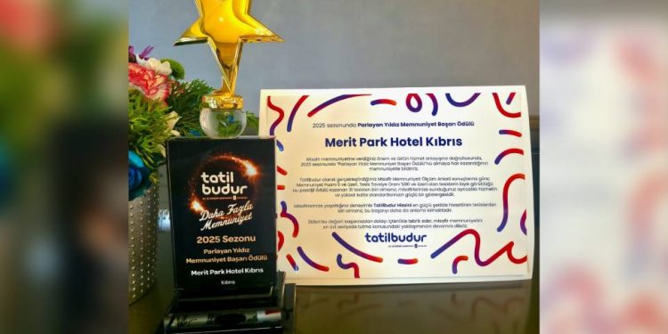 Merit Park Hotel’e TatilBudur’dan “Parlayan Yıldız Memnuniyet Başarı Ödülü”