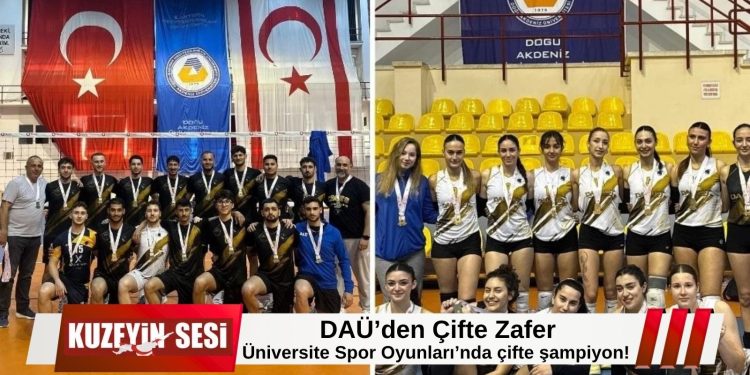 DAÜ, Üniversite Spor Oyunları’nda zirveyi kimseye bırakmadı!