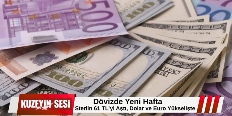 Dövizde Haftaya Yatay Başlangıç: Sterlin 61,60 TL Seviyesinde