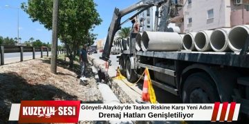 Gönyeli-Alayköy’de drenaj altyapısı güçleniyor: Taşkın riskine karşı yeni hatlar yapılıyor