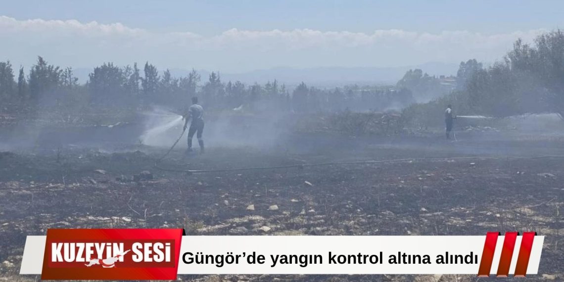 Güngör’de çıkan yangın kontrol altına alındı: 45 personel görev yaptı!