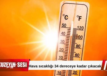 Meteoroloji açıkladı: Sıcaklıklar 34 dereceye kadar yükselecek
