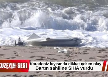 Bartın sahiline mühimmat taşıdığı değerlendirilen SİHA vurdu