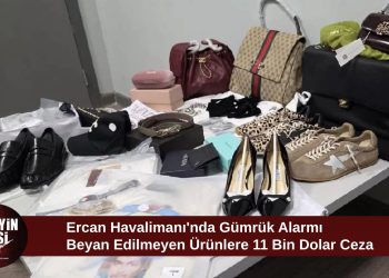 Ercan Havalimanı’nda beyan dışı ürün operasyonu: 11 bin dolar ceza uygulandı