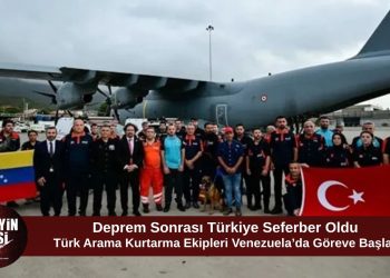 Türk arama kurtarma ekipleri deprem bölgesi Venezuela’da çalışmalarına başladı