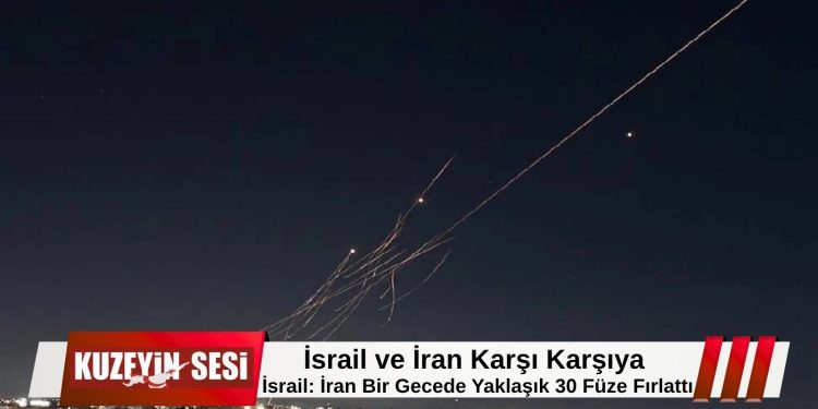 İsrail-İran hattında gerilim yeniden yükseldi: Yaklaşık 30 füze fırlatıldığı açıklandı!