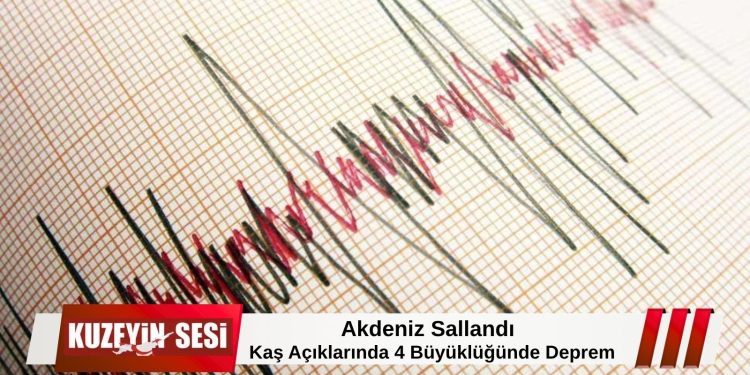 Sabah saatlerinde Akdeniz’de 4 büyüklüğünde deprem meydana geldi!