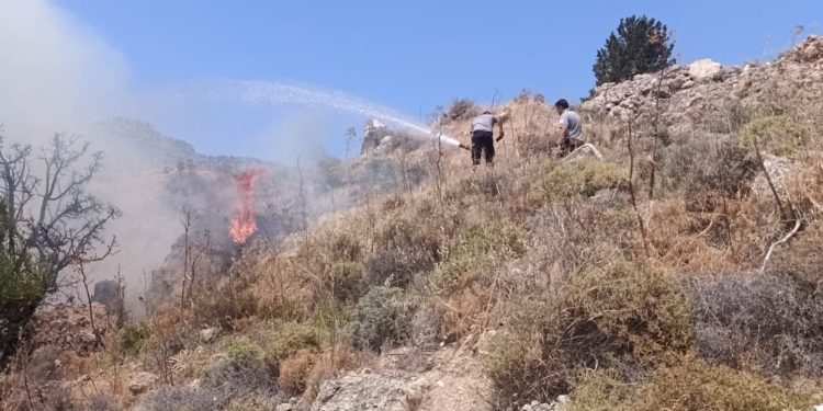 Taşkent ile Güngör arasındaki yangın kontrol altına alındı