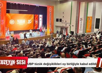 UBP Tüzük Kurultayı’nda değişiklikler oy birliğiyle kabul edildi!