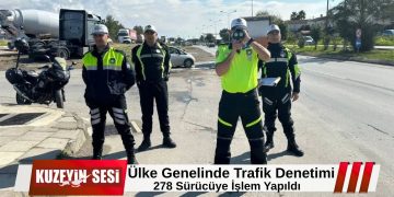 Ülke genelinde trafik denetimi: 278 sürücüye işlem, 47 araç trafikten men edildi!