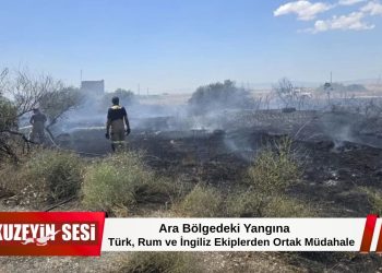 Ara bölgede çıkan yangın ortak müdahaleyle söndürüldü!