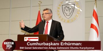 Erhürman: Guterres’in Kıbrıs’a gelme kararını olumlu karşılıyoruz