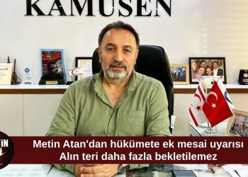 Metin Atan: Kamu çalışanının emeği daha fazla geciktirilemez