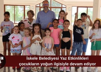 İskele Belediyesi Yaz Etkinlikleri çocukların yoğun katılımıyla sürüyor