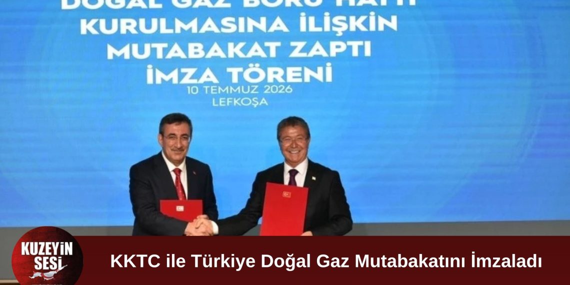 KKTC ile Türkiye arasında doğal gaz boru hattı için tarihi imza atıldı.