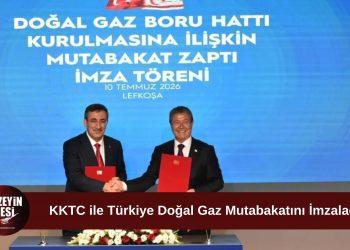KKTC ile Türkiye arasında doğal gaz boru hattı için tarihi imza atıldı.