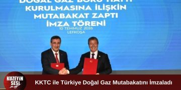 KKTC ile Türkiye arasında doğal gaz boru hattı için tarihi imza atıldı.