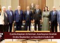 Erhürman, Azerbaycan parlamenter heyetini kabul etti