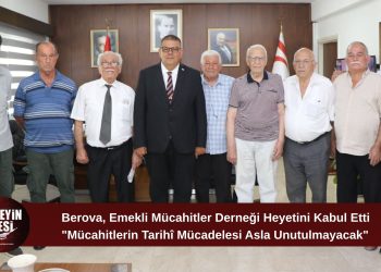 Berova, Emekli Mücahitler Derneği Heyetini Kabul Etti