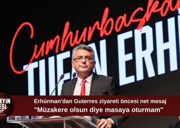 Erhürman: “Müzakere olsun diye müzakere yapmam”