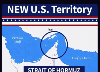 Trump, Hürmüz Boğazı'nı ABD toprağı olarak gösteren bir görsel paylaştı