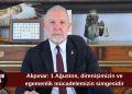 Akpınar’dan 1 Ağustos Toplumsal Direniş Bayramı mesajı