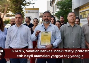 KTAMS’tan Vakıflar Bankası önünde protesto: “Keyfi atamaları yargıya taşıyacağız”