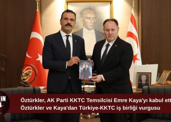 Öztürkler, AK Parti KKTC Temsilcisi Emre Kaya’yı kabul etti