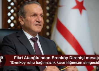 Ataoğlu: “Erenköy ruhu bağımsızlık kararlılığımızın en güçlü simgelerinden biridir”