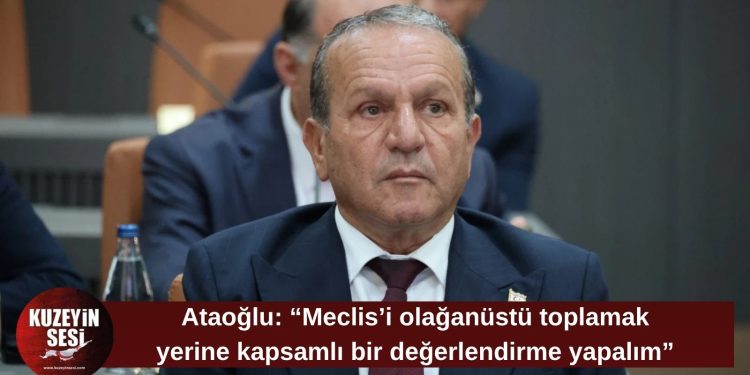 Ataoğlu’ndan toplum güvenliği için ortak toplantı çağrısı
