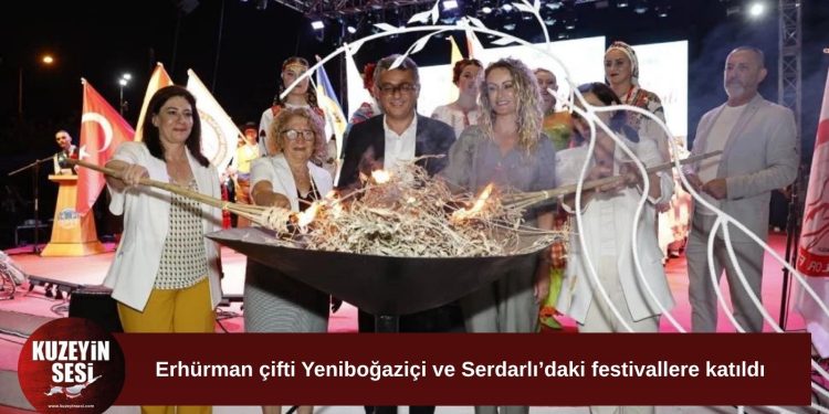 Tufan Erhürman, Yeniboğaziçi ve Serdarlı’daki festivallere katıldı