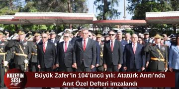 30 Ağustos Zafer Bayramı dolayısıyla Atatürk Anıtı’nda tören düzenlendi
