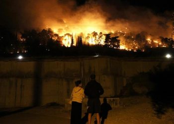 Yunanistan'da orman yangınları sürüyor