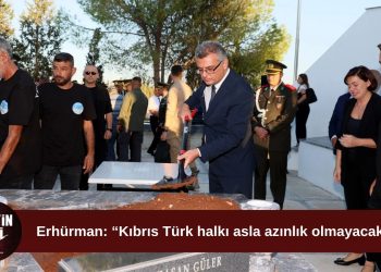Erhürman: “Kıbrıs Türk halkı eşitlik ve güvenlik haklarından vazgeçmeyecek”