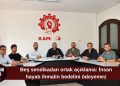 Beş sendikadan ortak çağrı: Yaşam hakkını korumak devletin asli görevidir