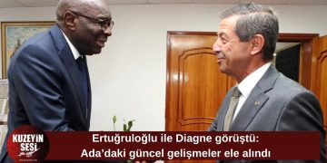 Tahsin Ertuğruloğlu, BM Özel Temsilcisi Khassim Diagne ile görüştü