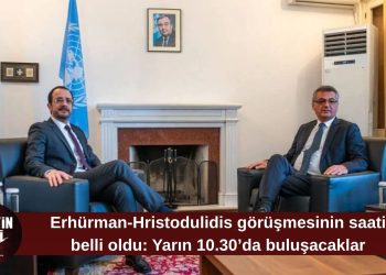 Erhürman ile Hristodulidis yarın saat 10.30’da görüşecek
