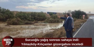 Faiz Sucuoğlu, Yılmazköy-Kılıçaslan güzergahında incelemelerde bulundu