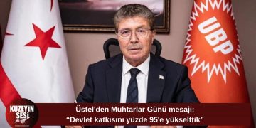 Üstel’den muhtarlara destek açıklaması: “Devlet katkısını asgari ücretin yüzde 95’ine yükselttik”