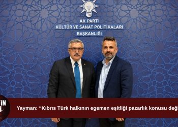 Yayman: “Kıbrıs Türk halkının egemen eşitliğinden geri adım atılamaz”