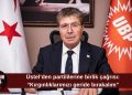 Üstel’den UBP’lilere birlik çağrısı: “Kırgınlıklarımızı geride bırakalım”