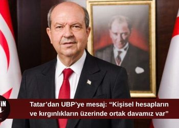 Ersin Tatar’dan UBP’nin 51. kuruluş yıl dönümünde mesaj: “Kırgınlıkları geride bırakmalıyız”